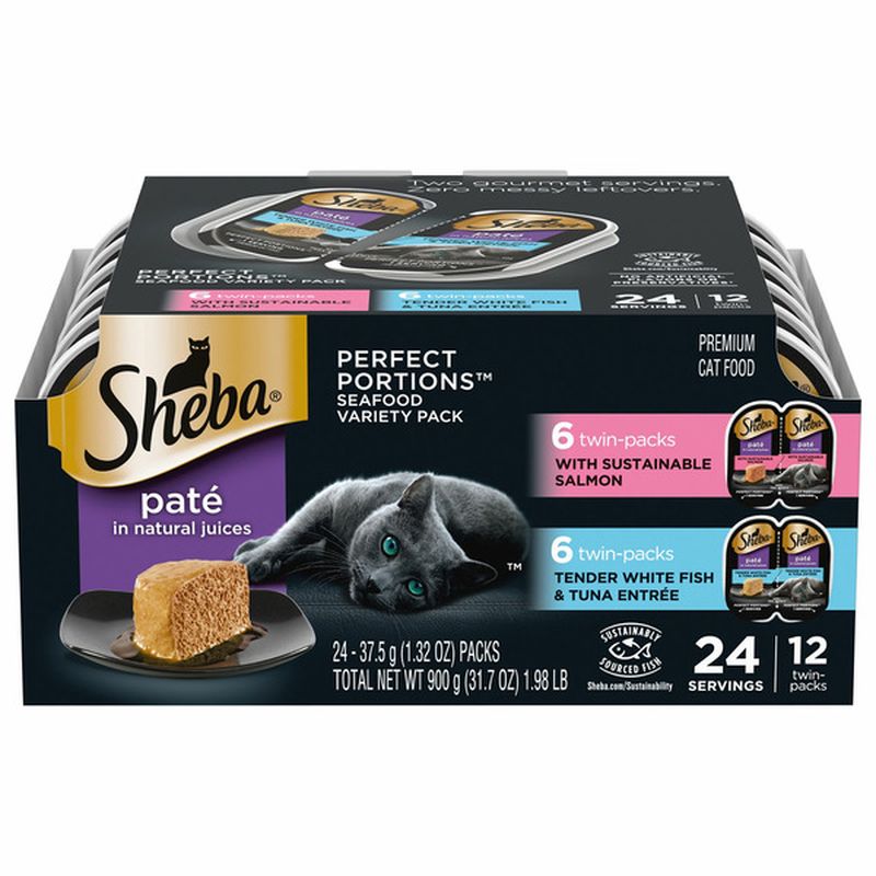 SHEBA PERFECT PORTIONS Perfect Portions Cat Food, Pate in Natural