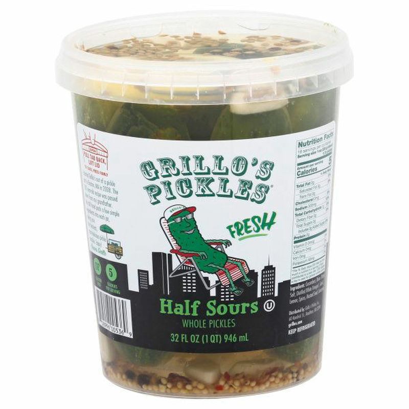 Grillo's Pickles Whole Pickles, Half Sours, Fresh Wegmans