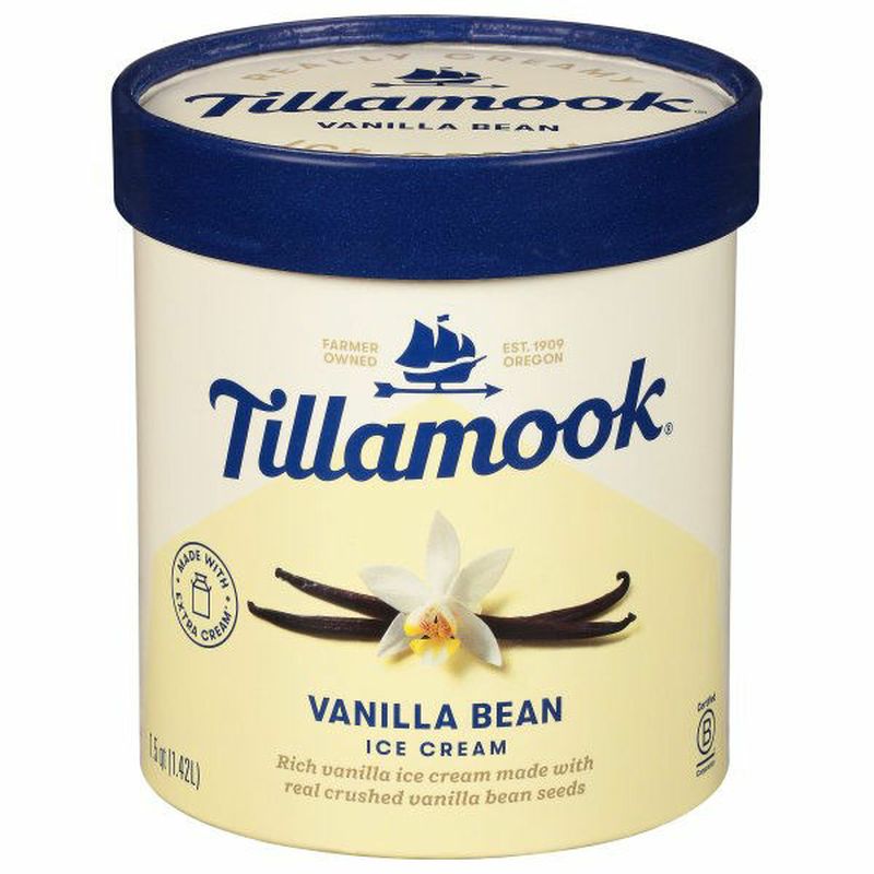 Tillamook Ice Cream, Vanilla Bean Wegmans