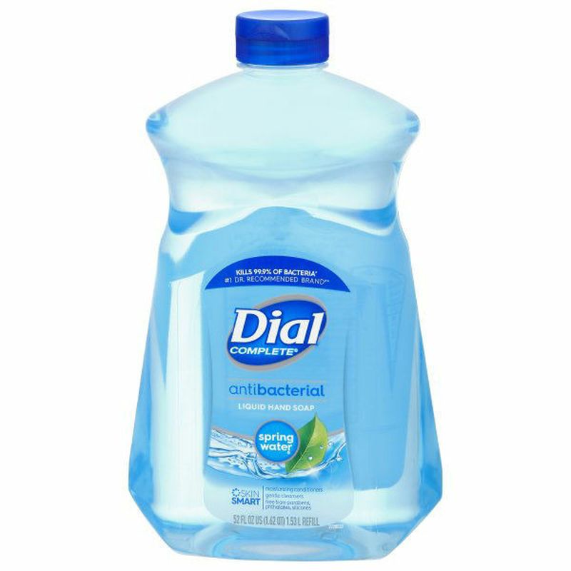Dial Complete Hand Soap Liquid Antibacterial Refill Spring Water Wegmans