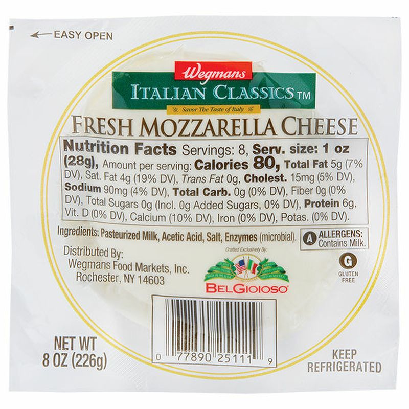 Wegmans Italian Classics Fresh Mozzarella Cheese Wegmans