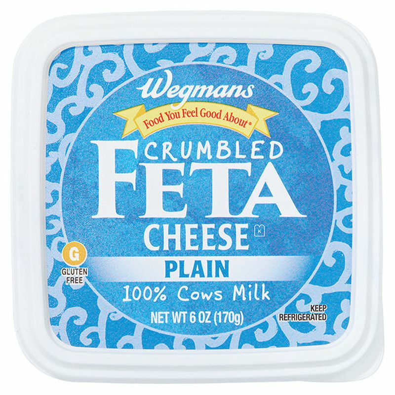 Wegmans Cheese, Feta, Crumbled, Plain Wegmans