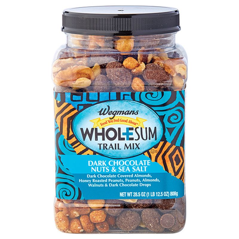 Wegmans Dark Chocolate Nuts & Sea Salt Wholesum Trail Mix Wegmans