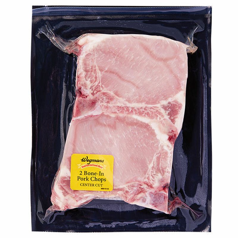 Wegmans BoneIn Center Cut Pork Loin Chops, 2 Pack Wegmans