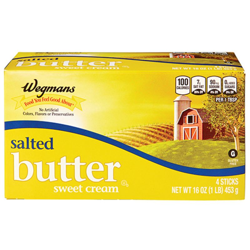 Wegmans Salted Sweet Cream Butter Quarters Wegmans