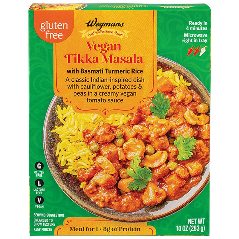 Wegmans Frozen Vegan Tikka Masala with Basmati Turmeric Rice Wegmans