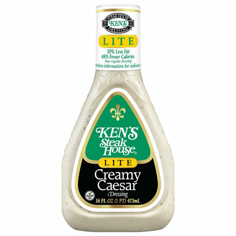 Ken's Steak House Dressing, Lite, Creamy Caesar Wegmans