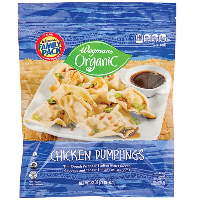 Wegmans Organic Frozen Chicken Dumplings, FAMILY PACK Wegmans