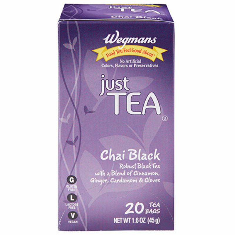 Wegmans Just Tea Chai Black Tea Bags Wegmans