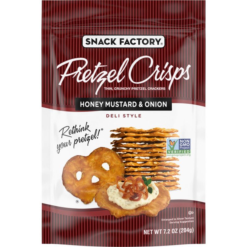 Snack Factory Honey Mustard and Onion Pretzel Crisps Wegmans