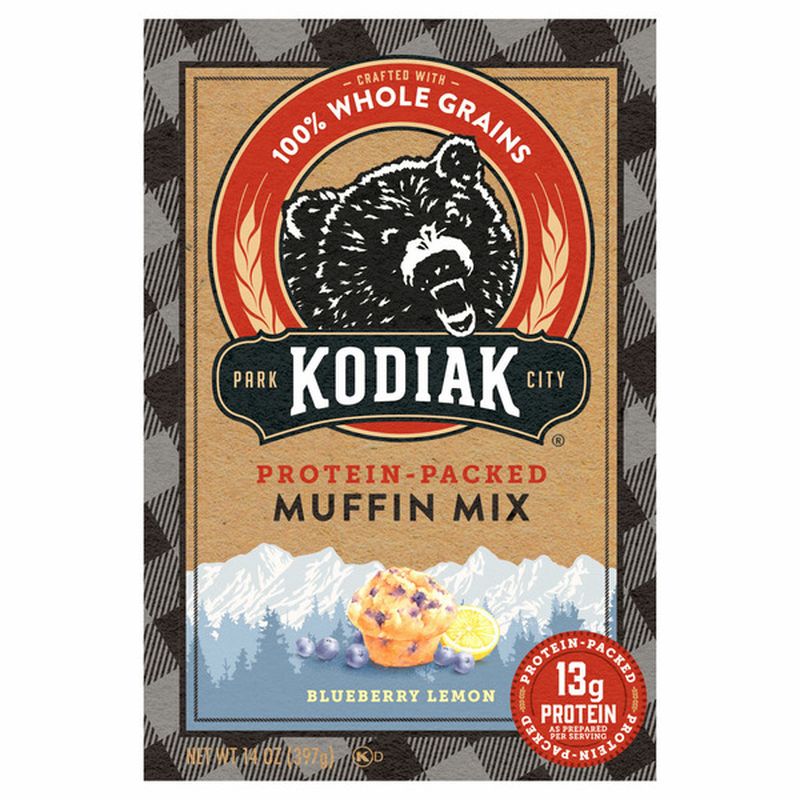 Kodiak Muffin Mix, ProteinPacked, Blueberry Lemon Wegmans
