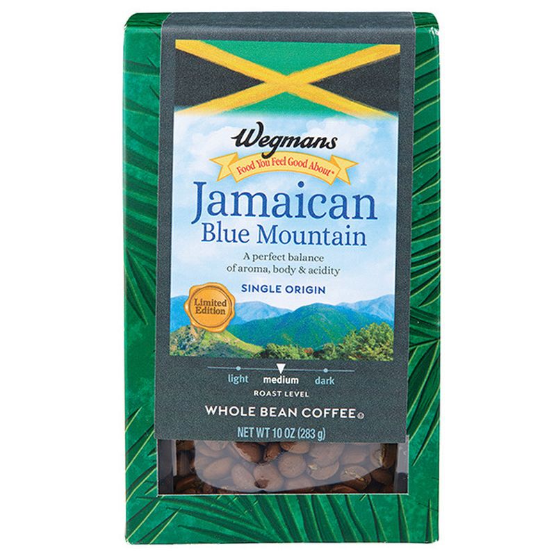 Wegmans Jamaican Blue Mountain Whole Bean Coffee, Super Premium Wegmans