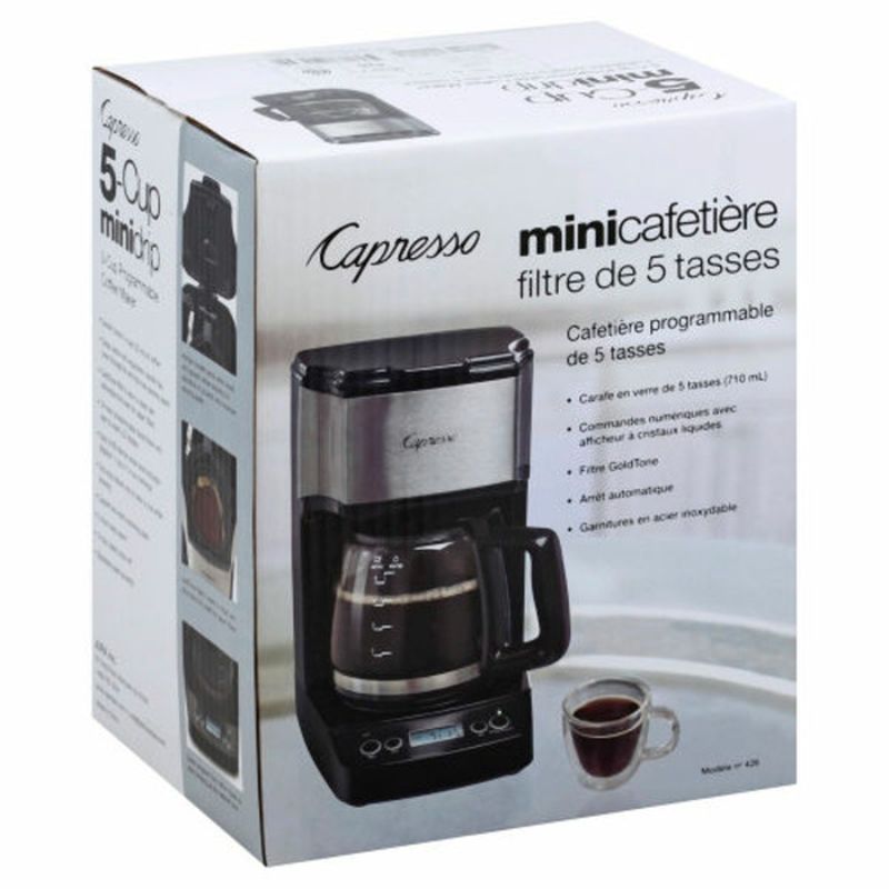 Capresso Coffee Maker 5 Cup Mini Drip Black Wegmans