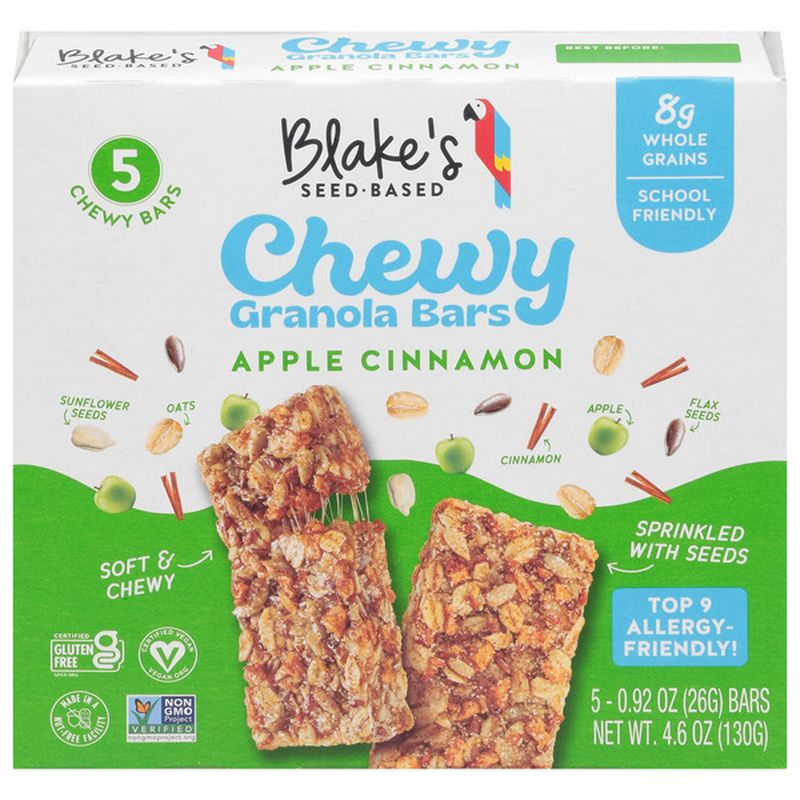Blake's Seed Based Granola Bars, Chewy, Apple Cinnamon Wegmans