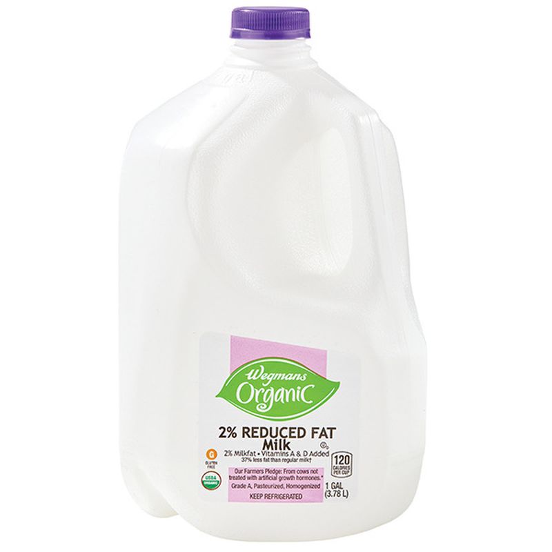 Wegmans Organic 2 Reduced Fat Milk Wegmans