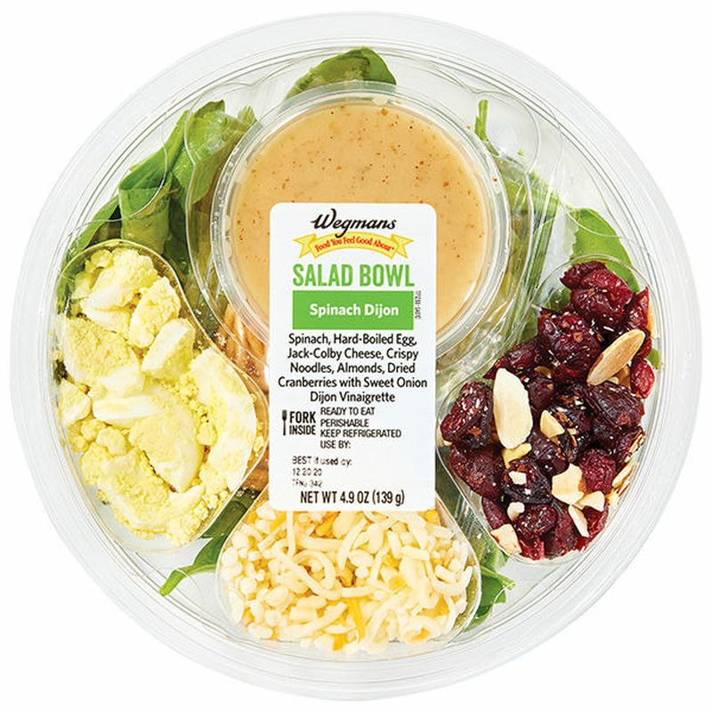 Wegmans Spinach Dijon Salad Bowl Wegmans