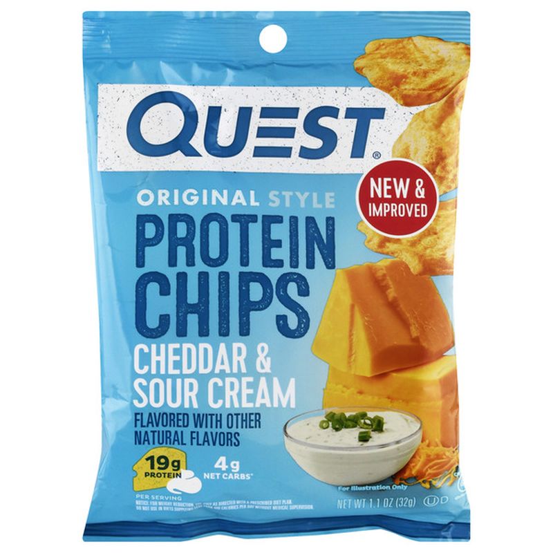 Quest Protein Chips, Cheddar & Sour Cream, Original Style Wegmans