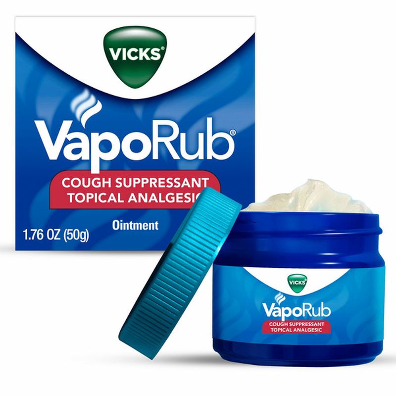 Vicks Vaporizing Decongestant VapoRub, Topical Chest Rub & Analgesic
