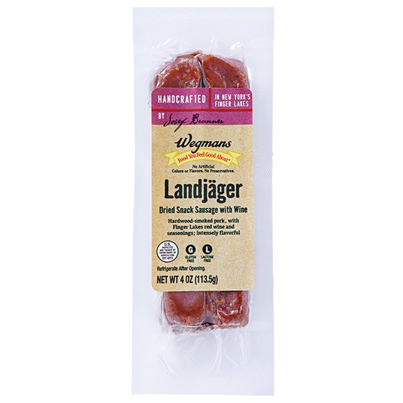 Wegmans Landjager Dried Snack Sausage with Wine Wegmans