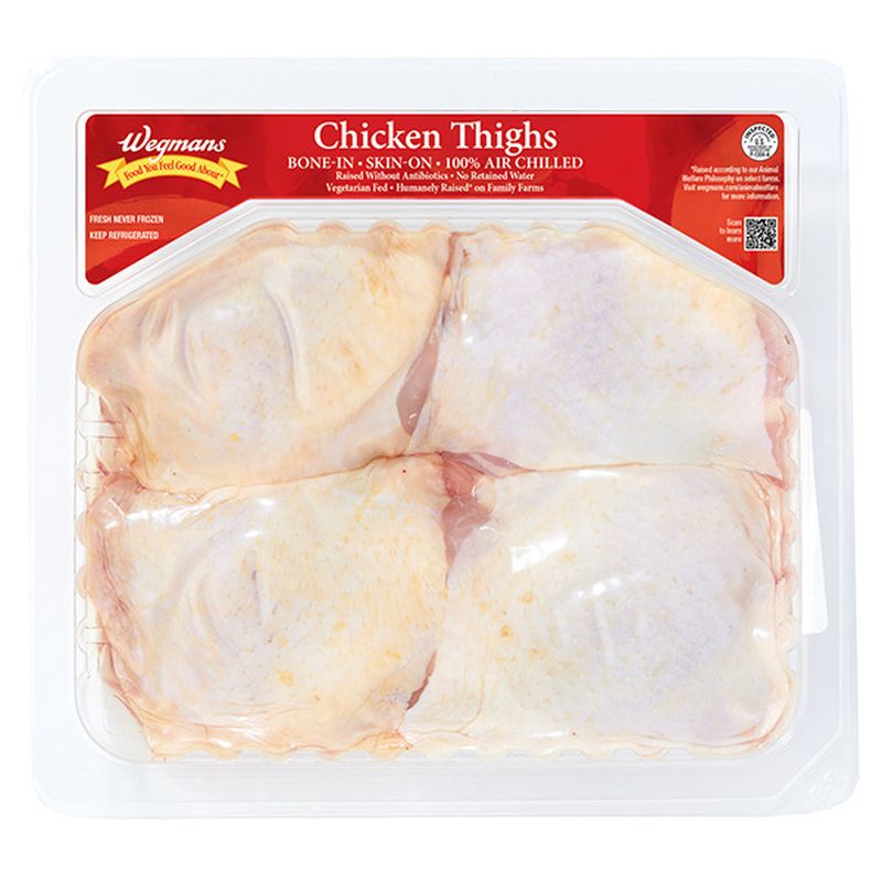 Wegmans Chicken ThighsBone In Skin On Raised without Antibiotics