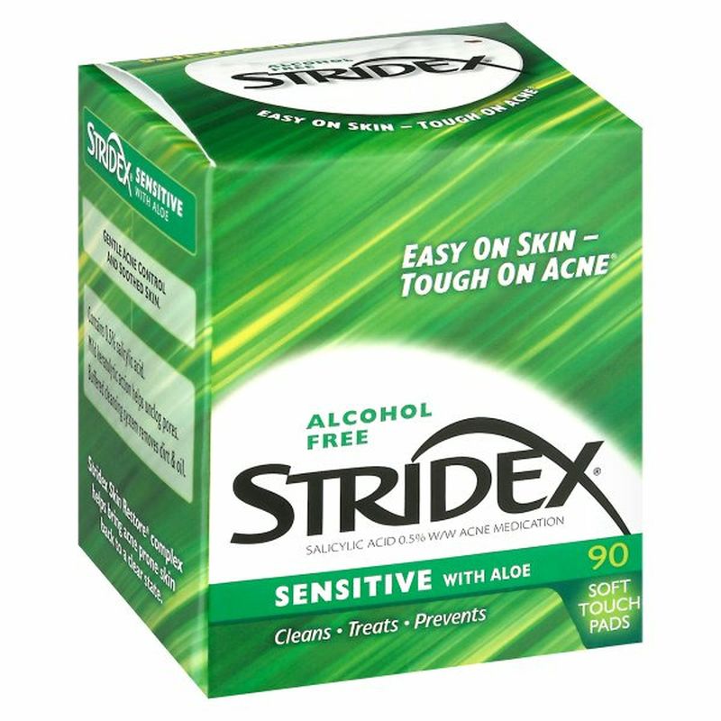 Stridex Acne Pads, Sensitive with Aloe, Alcohol Free Wegmans