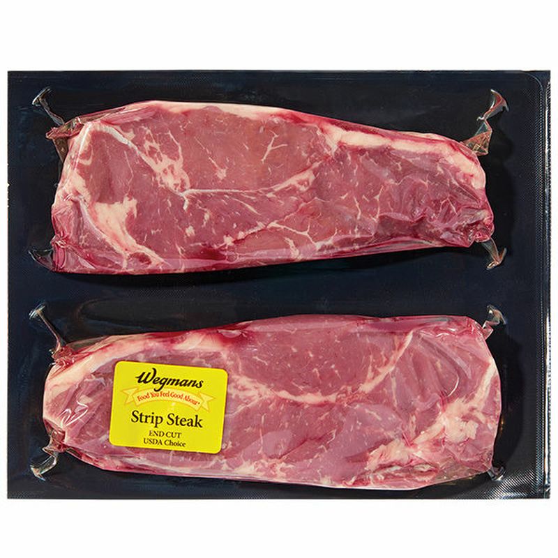 Wegmans Choice Strip Steak, End Cut Wegmans