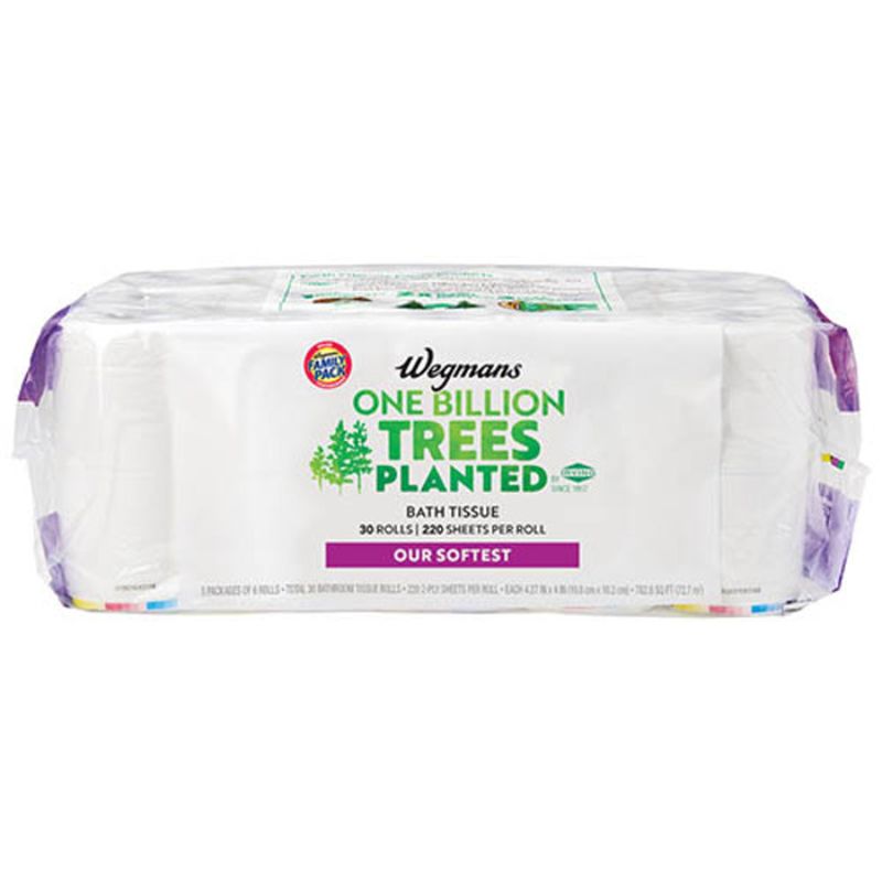 Wegmans Our Softest Bath Tissue, 30 Rolls, FAMILY PACK Wegmans