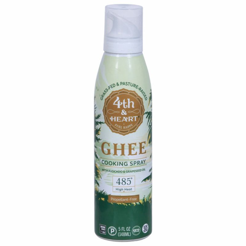 4th & Heart Cooking Spray, Ghee Wegmans