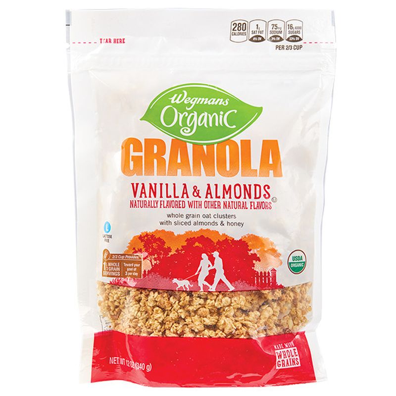 Wegmans Organic Vanilla & Almonds Granola Wegmans