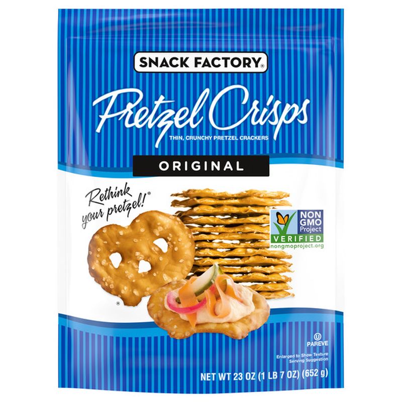 Snack Factory Pretzel Crisps, Original Wegmans
