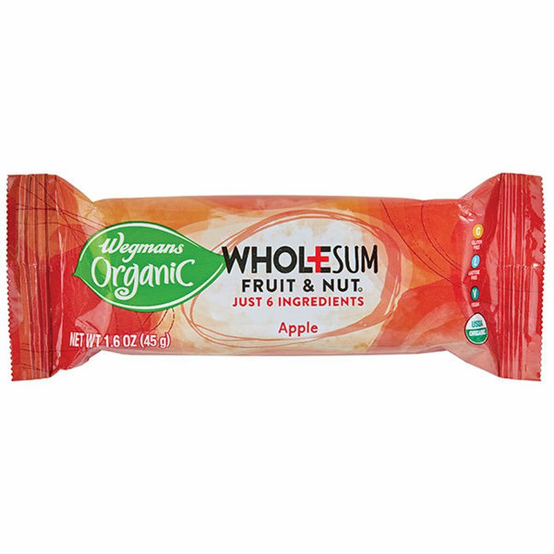 Wegmans Organic Apple Wholesum Fruit & Nut Bar Wegmans