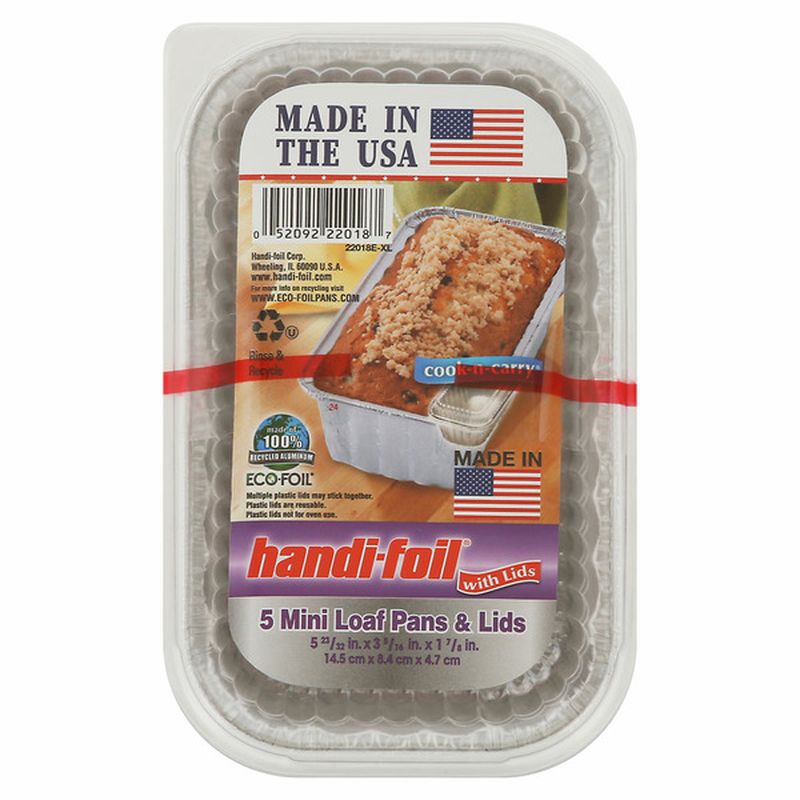 Handi foil Loaf Pans Lids Mini Wegmans