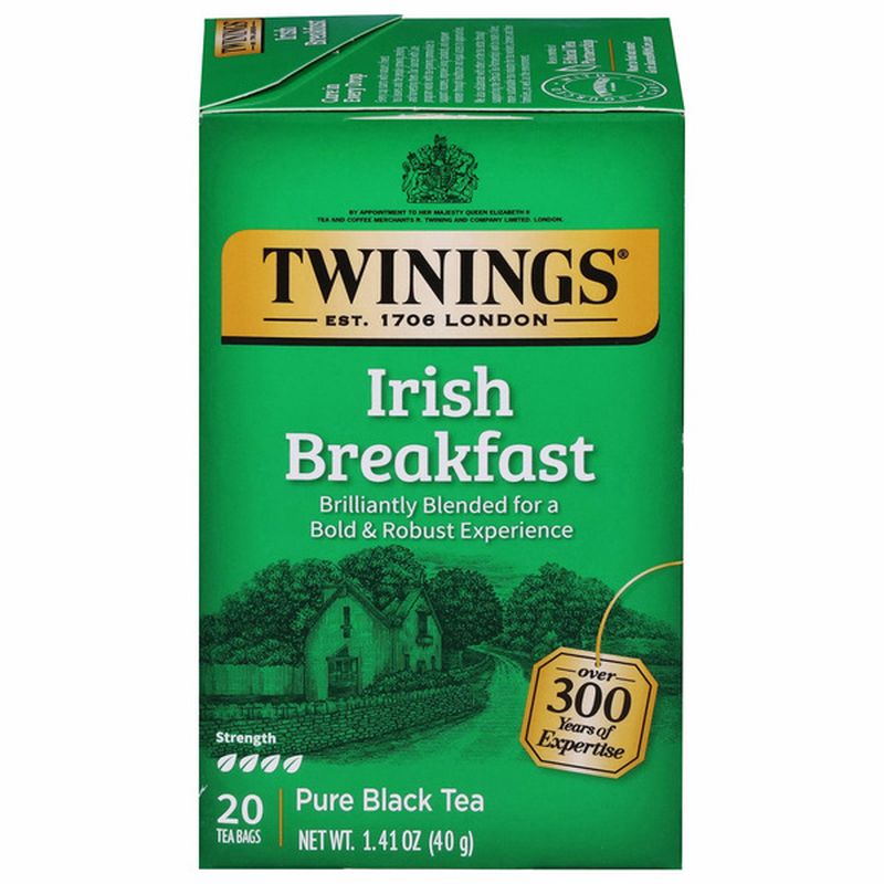 Twinings Black Tea, Irish Breakfast, Pure Wegmans