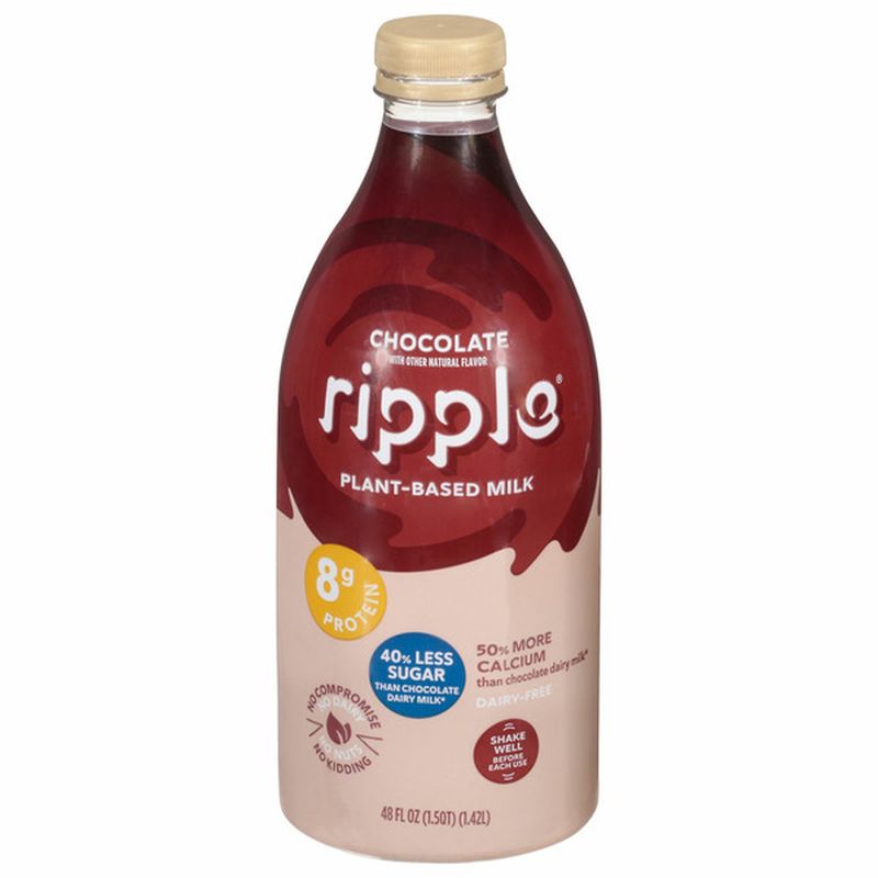 Ripple Milk, PlantBased, DairyFree, Chocolate Wegmans