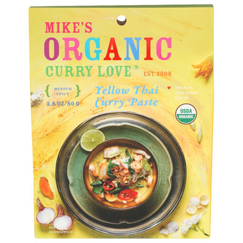 Organic yellow curry paste shop