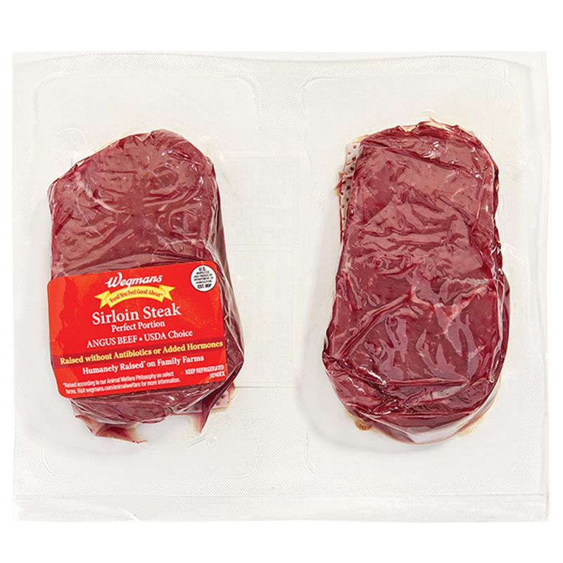 Wegmans Choice Angus Sirloin Steak, Perfect Portion Wegmans