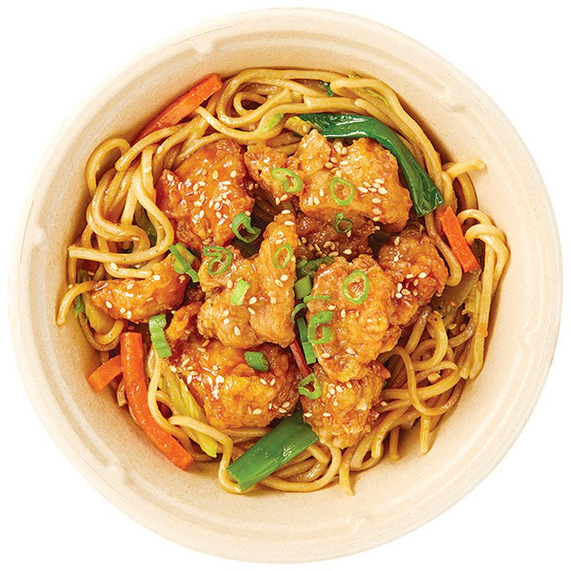 Wegmans Sesame Chicken with Vegetable Lo Mein Noodles Wegmans
