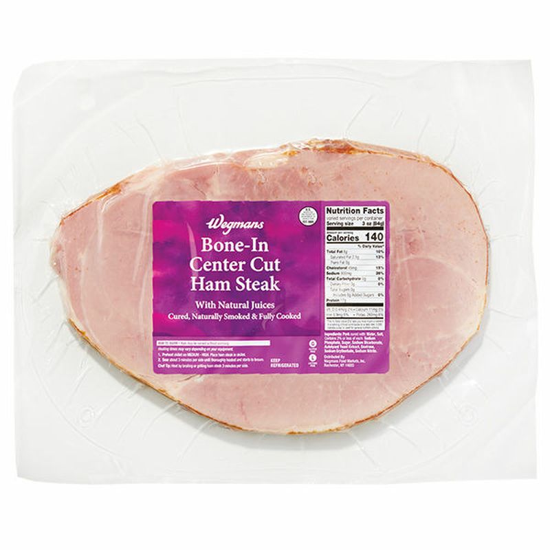 Wegmans BoneIn Center Cut Ham Steak Wegmans
