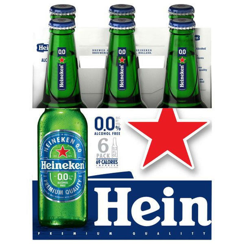 Heineken 00 Beer NonAlcoholic 6/11.2oz bottles Wegmans