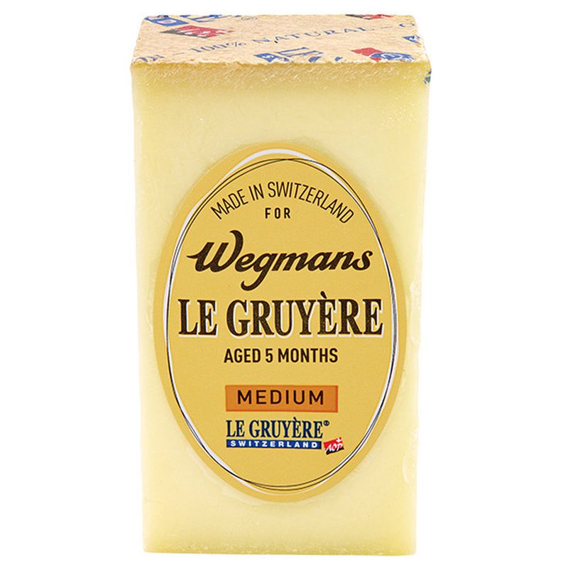 Wegmans Medium Le Gruyere Swiss Cheese Quarter Wegmans