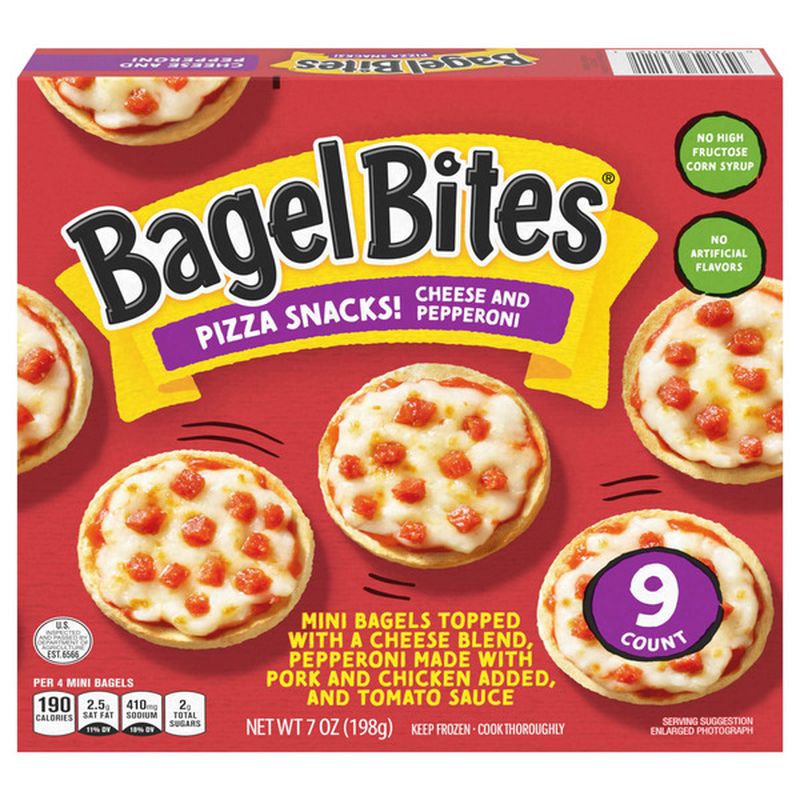 Bagel Bites Pizza Snacks, Cheese and Pepperoni Wegmans