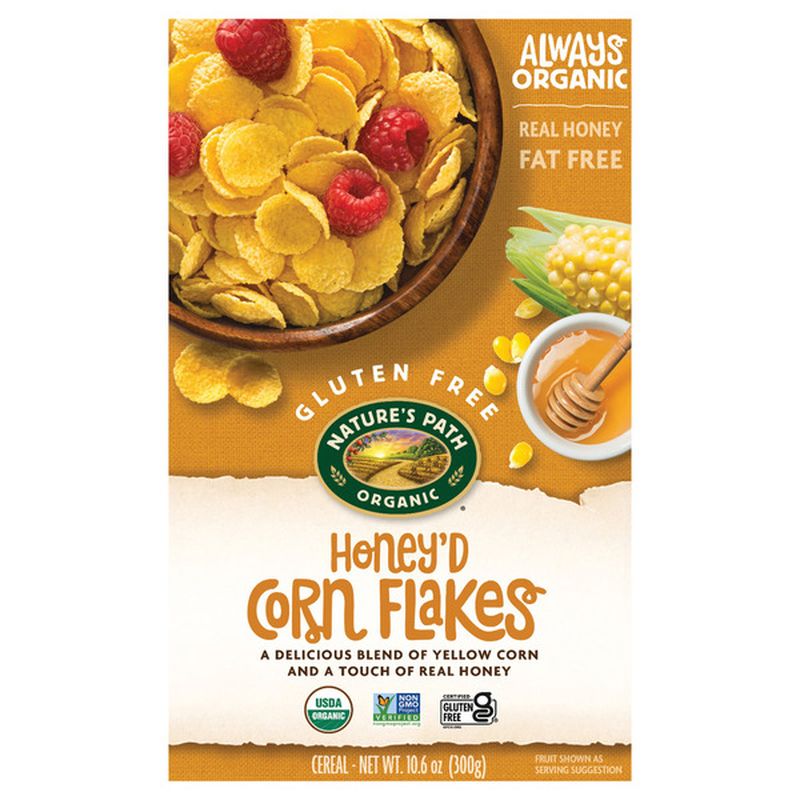 Nature's Path Cereal, Gluten Free, Honey'd, Corn Flakes Wegmans