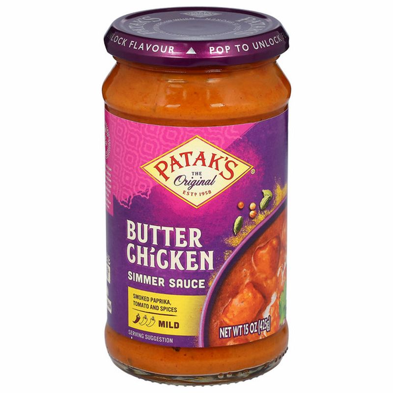 Patak's Simmer Sauce, Butter Chicken, Mild | Wegmans