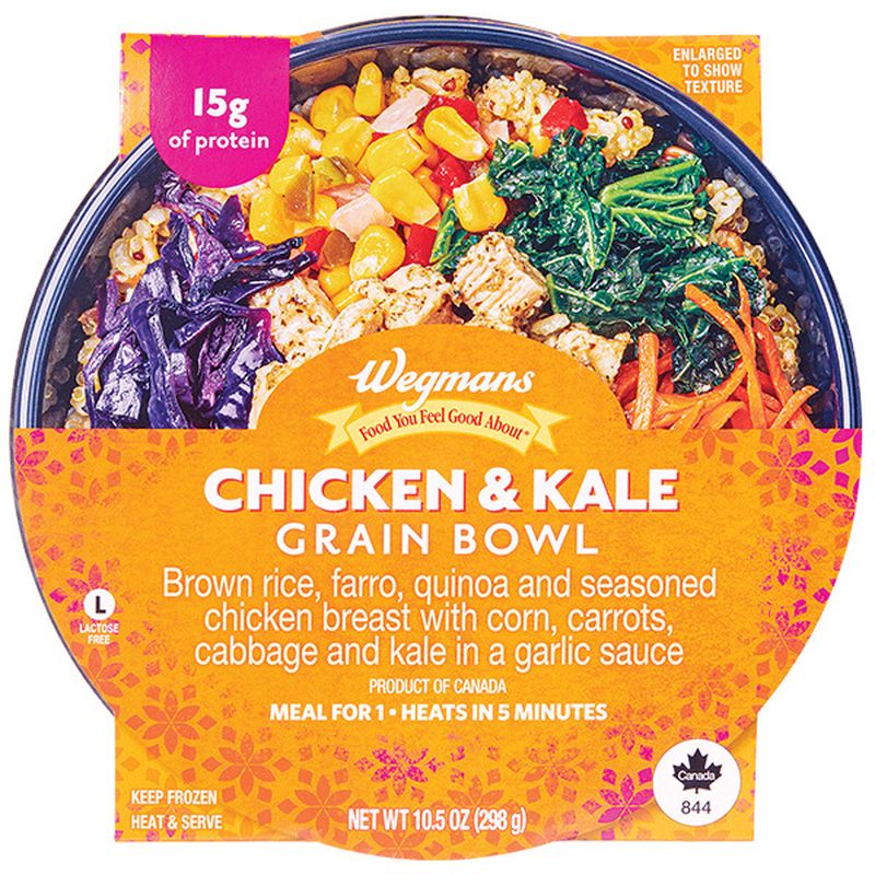 Wegmans Frozen Chicken & Kale Grain Bowl Wegmans