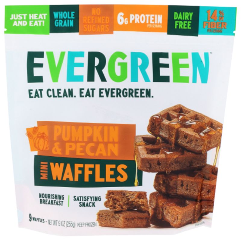 Evergreen Frozen Waffles Pumpkin Pecan Mini Waffles 9 Pack, Shop Online,  Shopping List, Digital Coupons