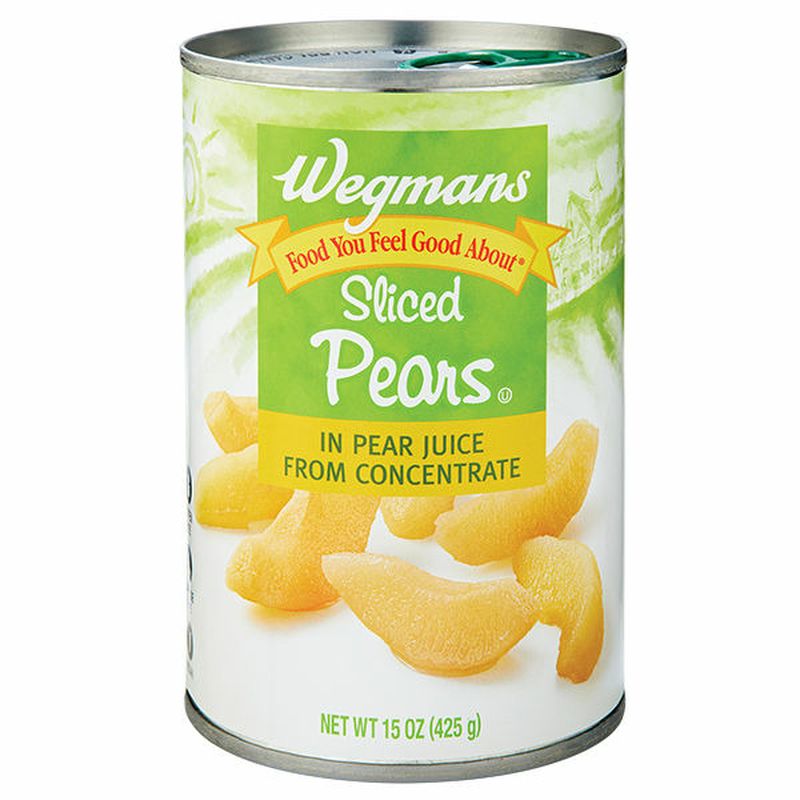 Wegmans Canned Sliced Pears in Pear Juice from Concentrate Wegmans