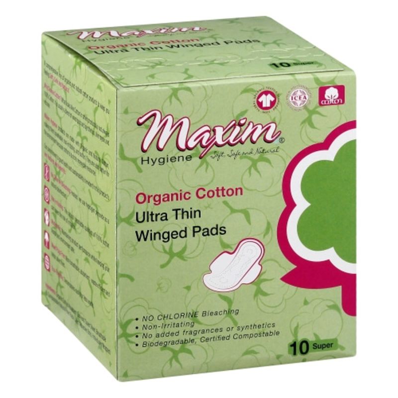 Maxim Natural Cotton Classic Contour Regular Sanitary Pads, 16 ct - Gerbes  Super Markets