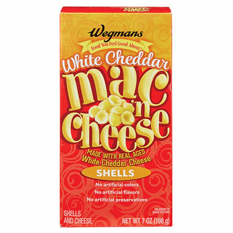 Wegmans Mac n Cheese, White Cheddar, Shells Wegmans