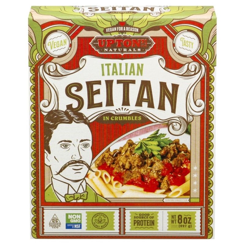 Upton's Naturals Seitan, in Crumbles, Italian Wegmans