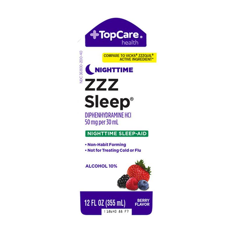 TopCare Health ZZZ Sleep, 50 mg, Nighttime, Berry Flavor Wegmans
